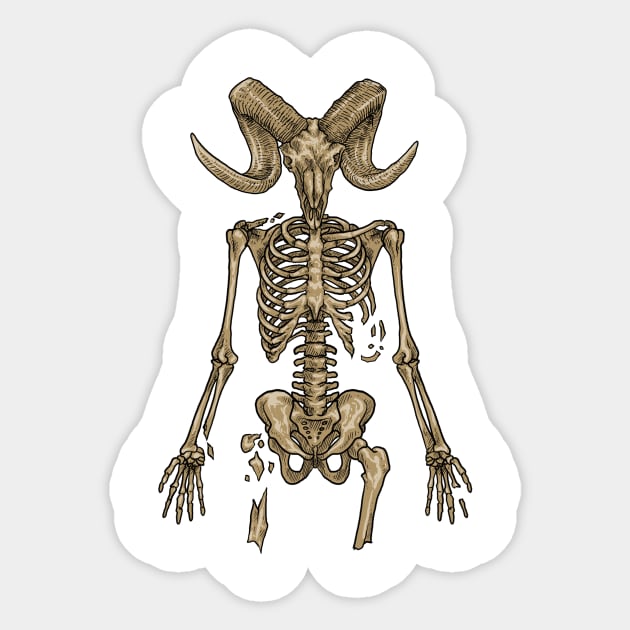 Bones Sticker by akawork280